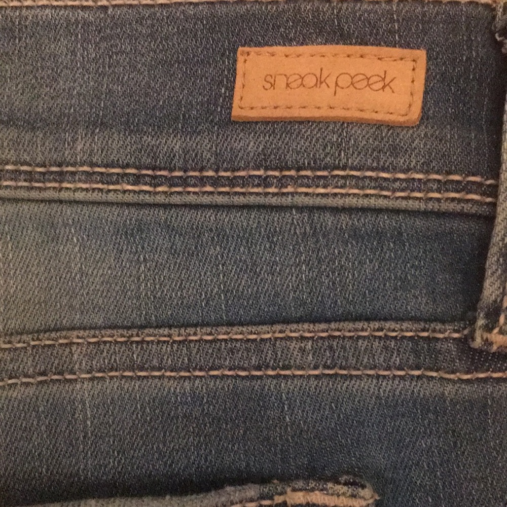 Sneak Peek distressed skinny jeans - Picture 10 of 12